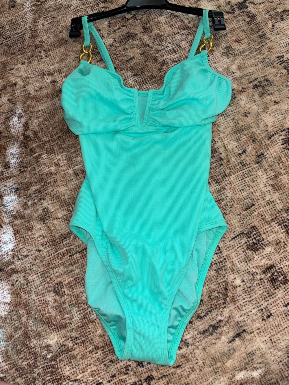 Womens One-Piece Swimsuit in Aqua Green